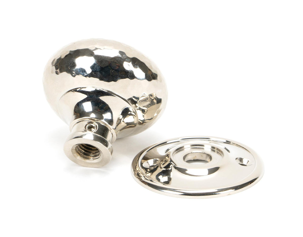 Hammered Mushroom Mortice/Rim Knob Set by From The Anvil