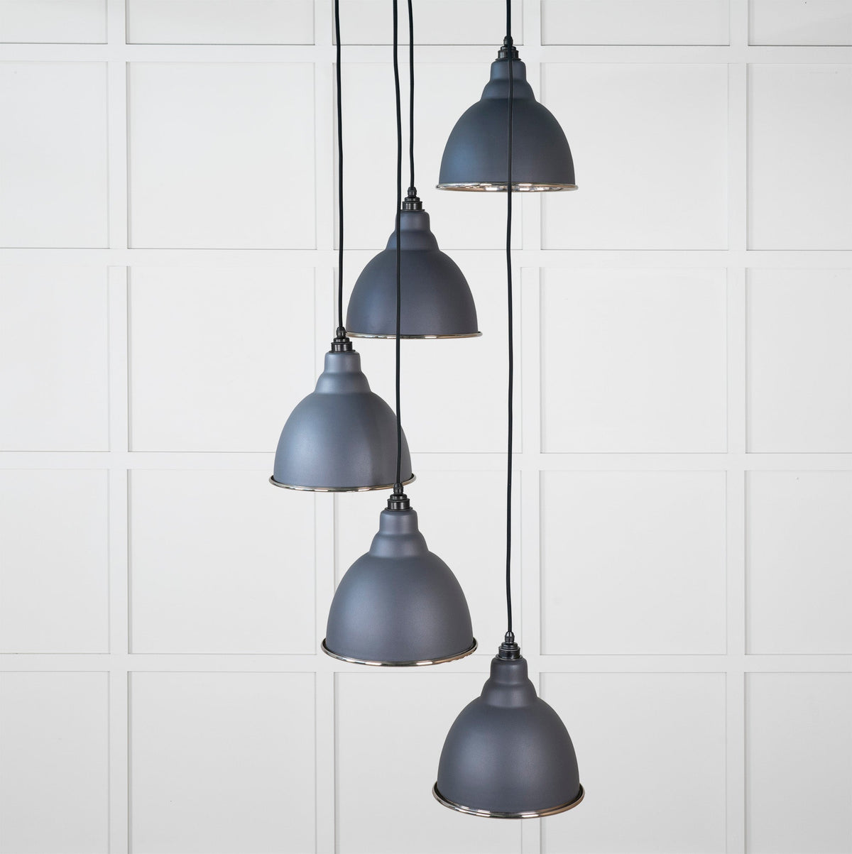 Smooth Nickel Brindley Cluster Pendant by From The Anvil
