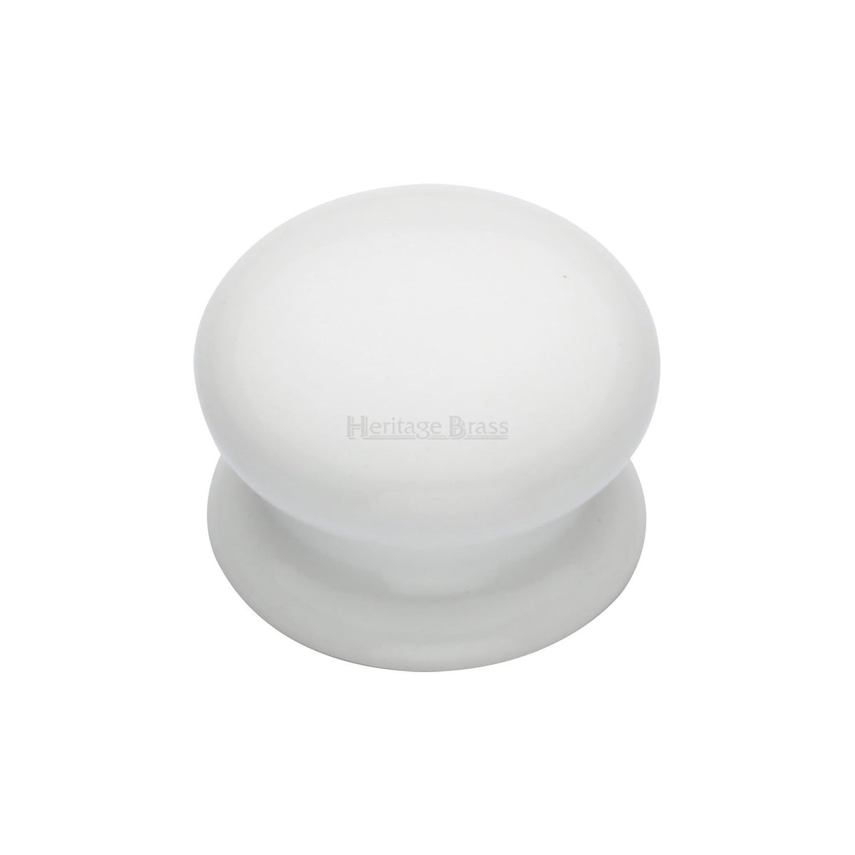 Porcelain Cabinet Knob Plain White - Porcelain - 32 mm