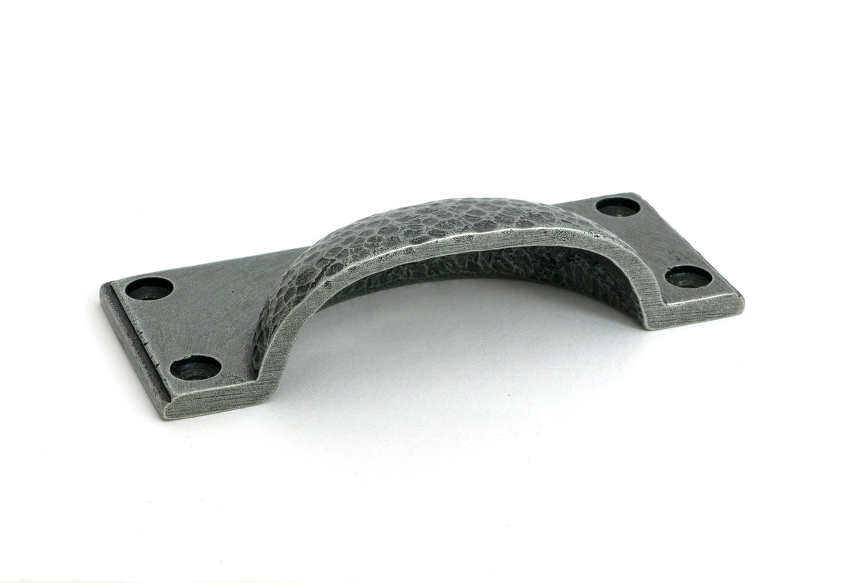 Hammered Art Deco Drawer Pull by From The Anvil