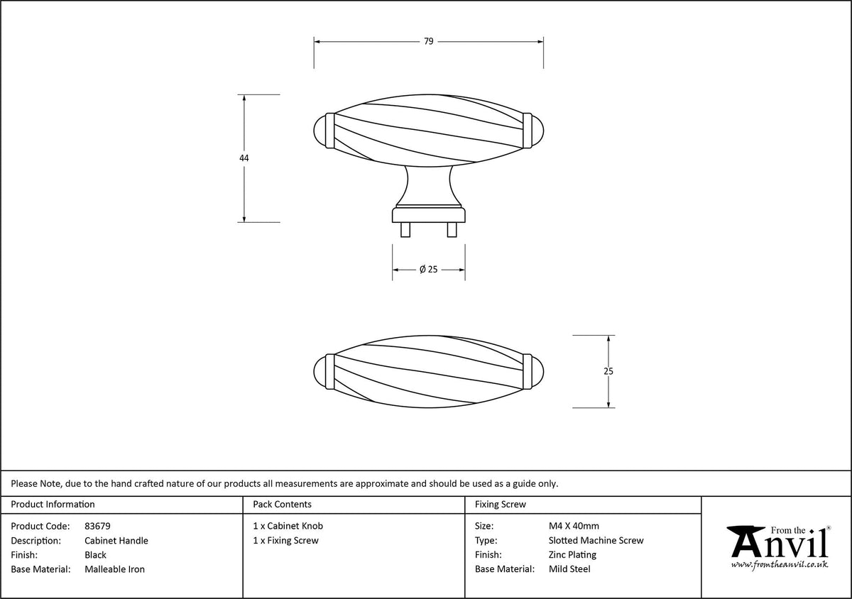 Cabinet Handle by From The Anvil
