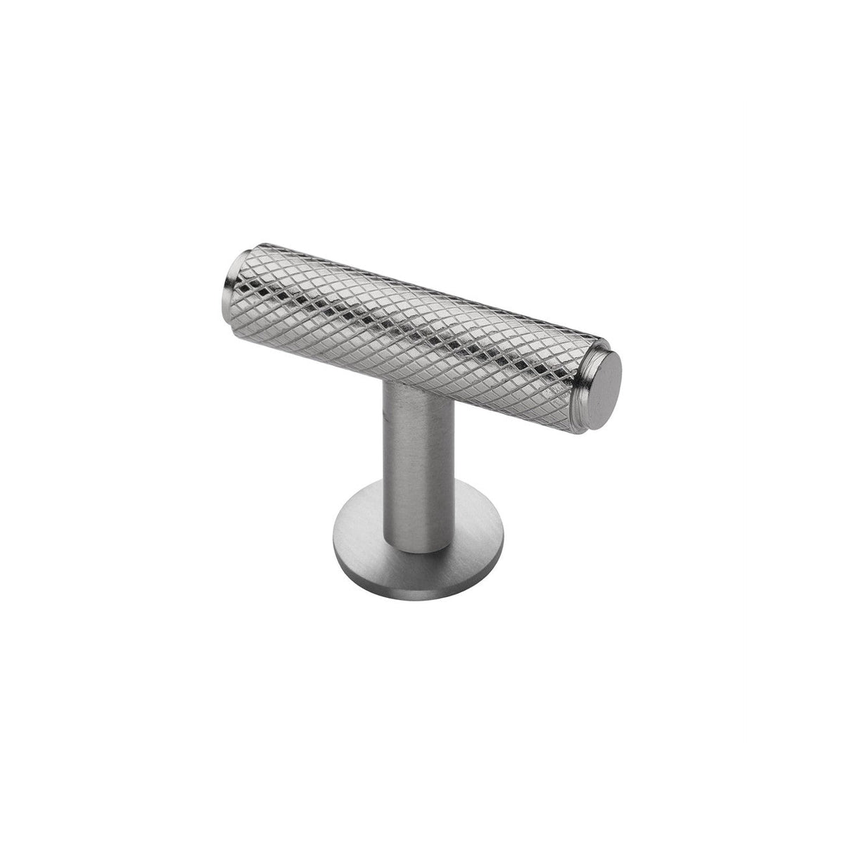 Knurled T-Bar Cabinet Knob with Rose by M Marcus - Heritage Brass