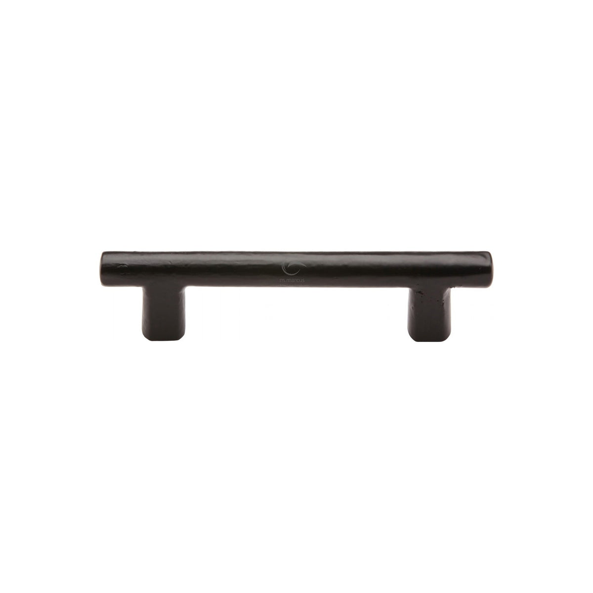 Matt Black Iron Round Bar Cabinet Pull Handle by M Marcus - Heritage Brass