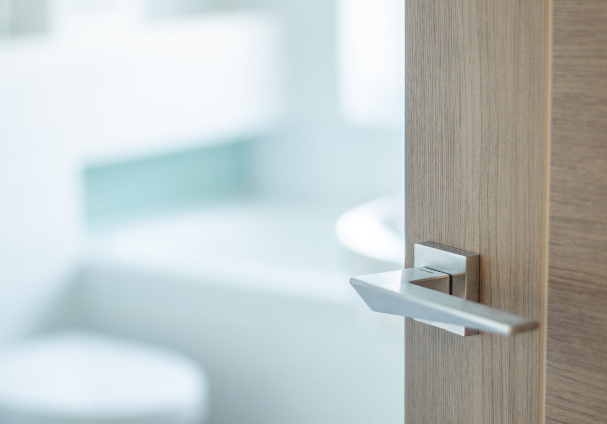 Forme Naxos Lever Door Handle on Minimal Square Rose - additional image