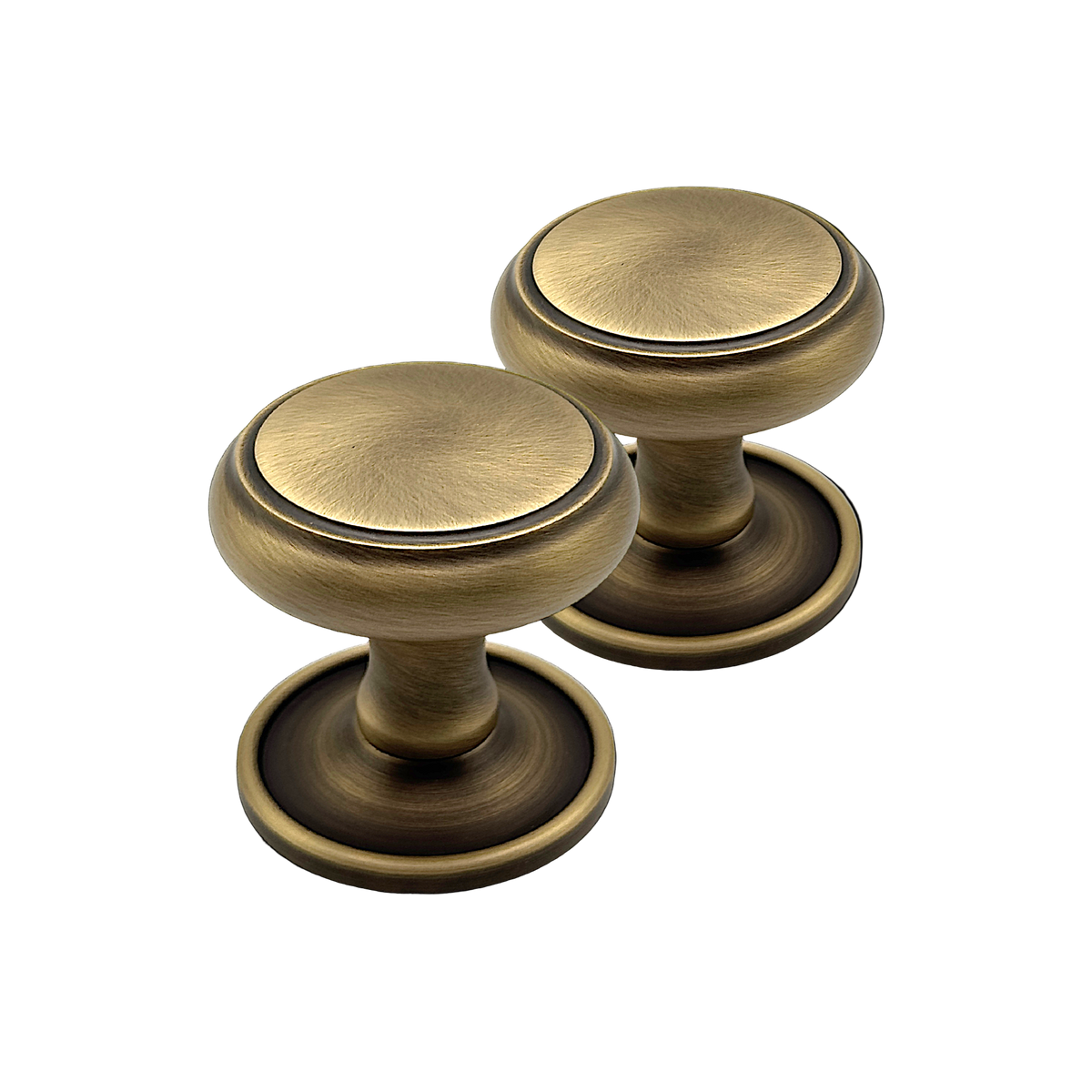 Beau Hardware Mortice Door Knobs - Antique Brass by Beau- Hardware
