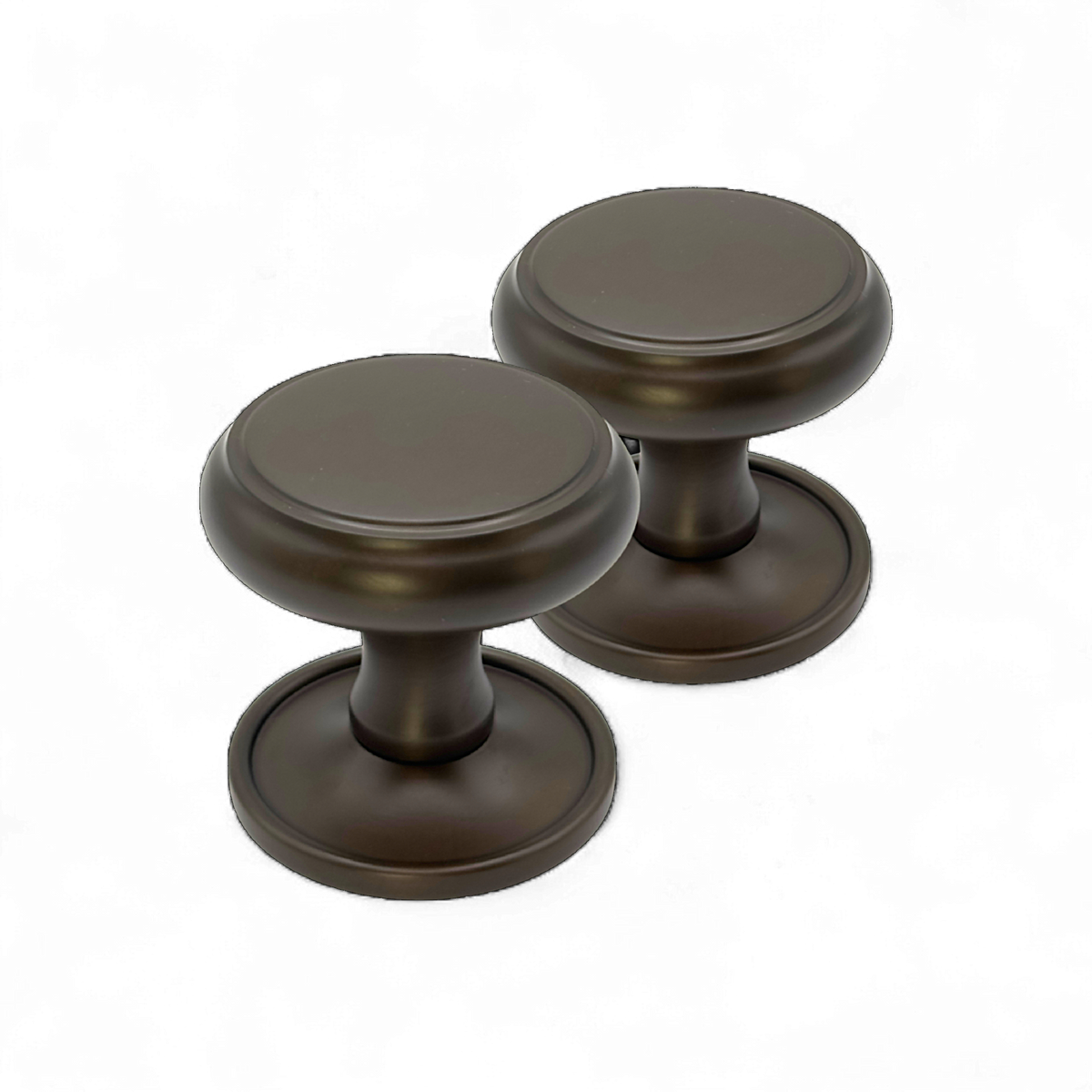 Beau Hardware Mortice Door Knobs - Dark Matt Bronze by Beau- Hardware