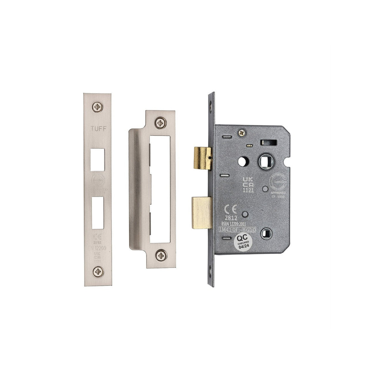 CE 3 Lever Bathroom Lock 2 1/2" by M Marcus - Heritage Brass