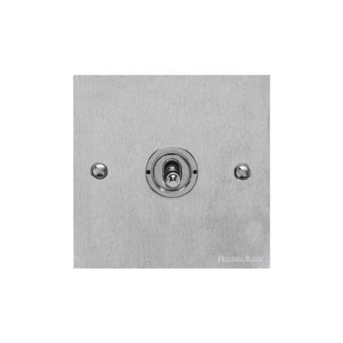 Victorian Elite Range Satin Chrome Switches & Sockets, R03 - 1 Gang Toggle Switch by Heritage Brass By M-Marcus