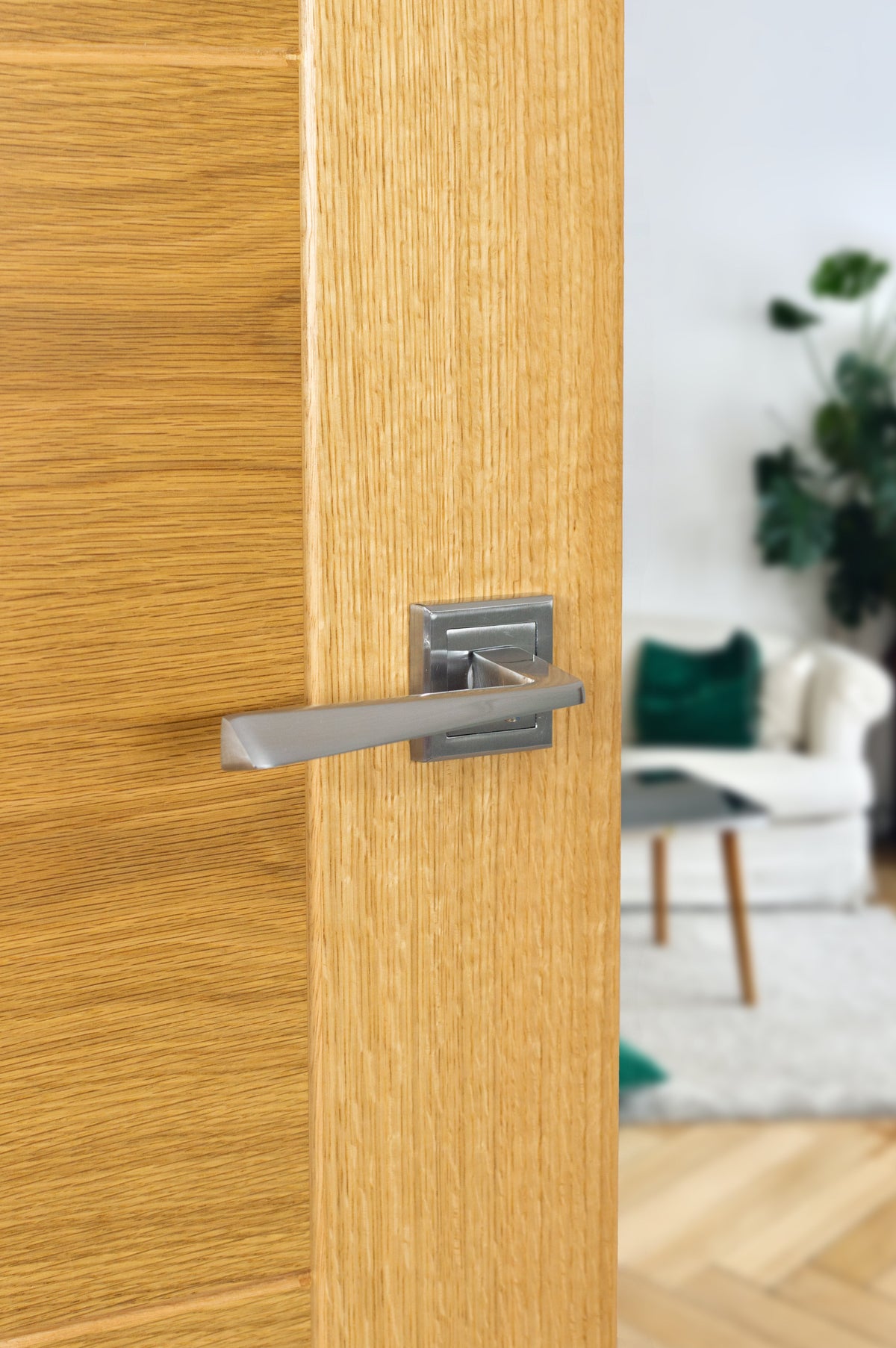 STATUS California Lever Door Handle on Square Rose - additional image