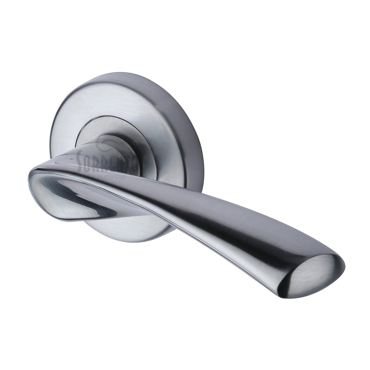 Treviso Door Handle on Round Rose
