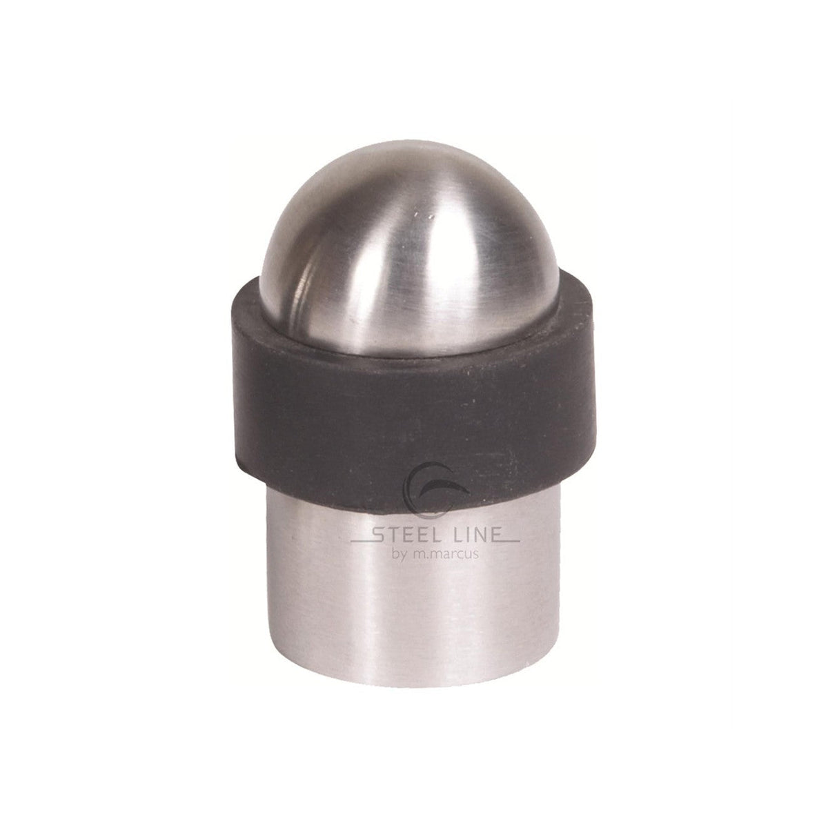 Steel Line Domed Door Stop by M Marcus - Heritage Brass