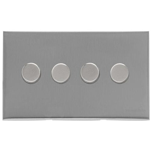 Winchester Range Satin Chrome Switches & Sockets, W03 - 4G Multi Location Secondary Dimmer by Heritage Brass By M-Marcus
