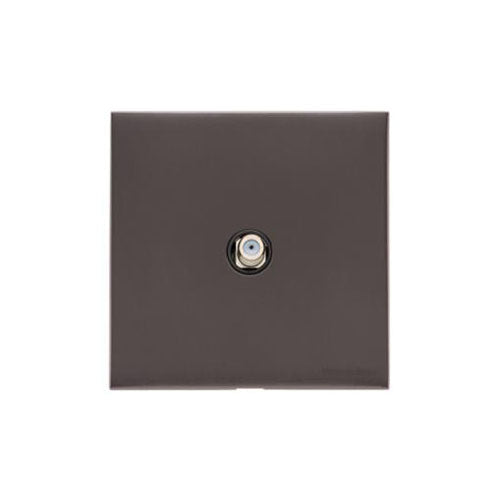 Winchester Range Matt Bronze Switches & Sockets, W09 - 1 Gang Satellite Socket by Heritage Brass By M-Marcus