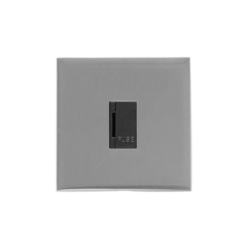 Winchester Range Satin Chrome Silk Switches & Sockets, W35 - Unswitched Spur (13 Amp) by Heritage Brass By M-Marcus
