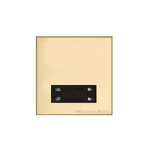 Winchester Range Satin Brass Switches & Sockets, W44 - Shaver Socket Output Voltage 110/240V by Heritage Brass By M-Marcus