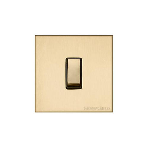 Winchester Range Satin Brass Switches & Sockets, W44 - 20A Double Pole Switch by Heritage Brass By M-Marcus