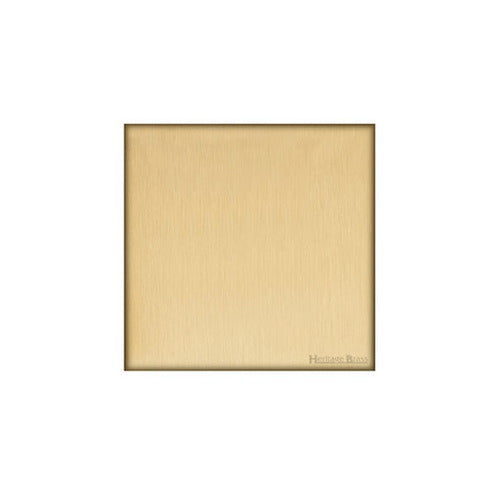 Windsor Range Satin Brass Switches & Sockets, WN44 - Single Blank Plate by Heritage Brass By M-Marcus