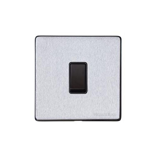 Vintage Range Satin Chrome Switches & Sockets, X03 - 20A Double Pole Switch by Heritage Brass By M-Marcus