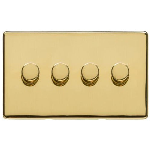 Studio Range Polished Brass Switches & Sockets, Y01 - 4G Multi Location Primary Dimmer by Heritage Brass By M-Marcus
