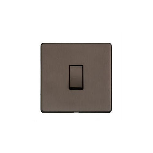 Studio Range Matt Bronze Switches & Sockets, Y09 - 1 Gang Rocker Switch by Heritage Brass By M-Marcus