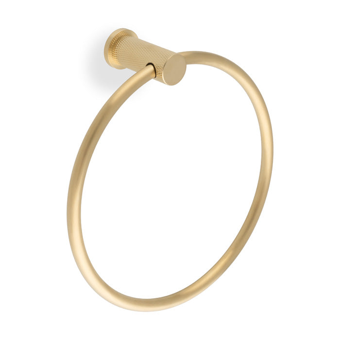 Alexander & Wilks Brunel Diamond Knurled Towel Ring by Alexander & Wilks