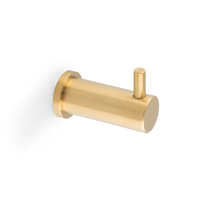 Alexander & Wilks Brunel Plain Coat Hook - Solid Brass by Alexander & Wilks