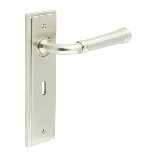 Burlington Highgate Door Handles Lock Backplate by Burlington By Frelan
