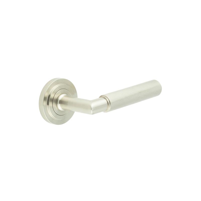 Burlington Piccadilly Door Handles On Stepped Rose by Burlington By Frelan