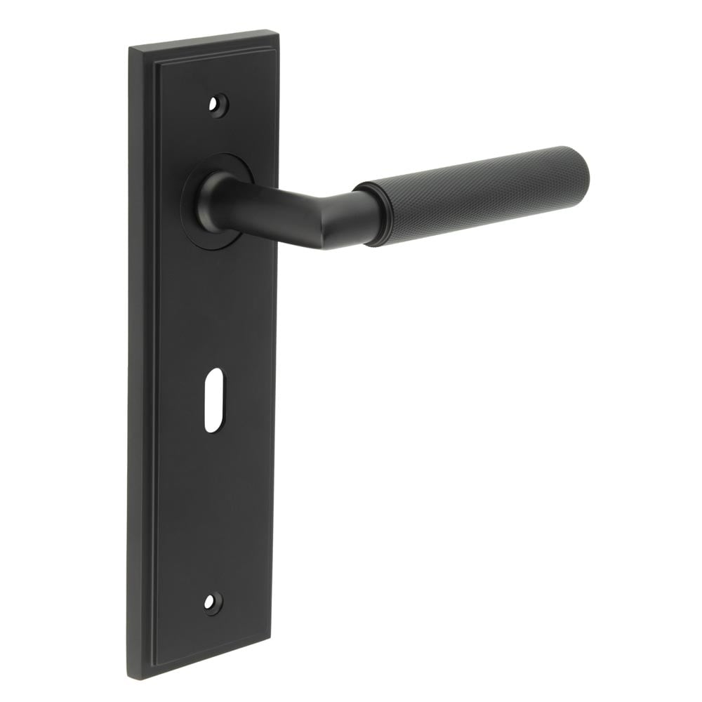 Burlington Piccadilly Door Handles Lock Backplate by Burlington By Frelan
