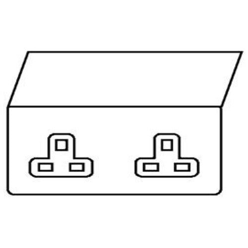 Elite Floor Socket Matt Black, FTBK Switches & Sockets, FTBK - Double Floor Socket Unswitched (13 Amp) by Heritage Brass By M-Marcus