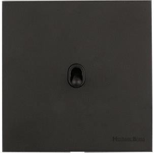 Windsor Range Jet Black (Project Finish) 1 Gang 2-Way Stockholm Toggle Switch