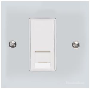 Bauhaus Range Polished Chrome, BH2 - 1 Gang CAT6