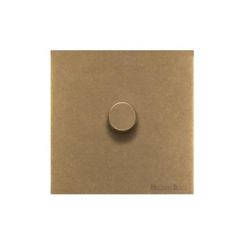 Windsor Range Aged Brass Switches & Sockets, WN50 - 1 Gang Dimmer 400 watts (Compatible with halogen/ incandescent bulbs) by Heritage Brass By M-Marcus