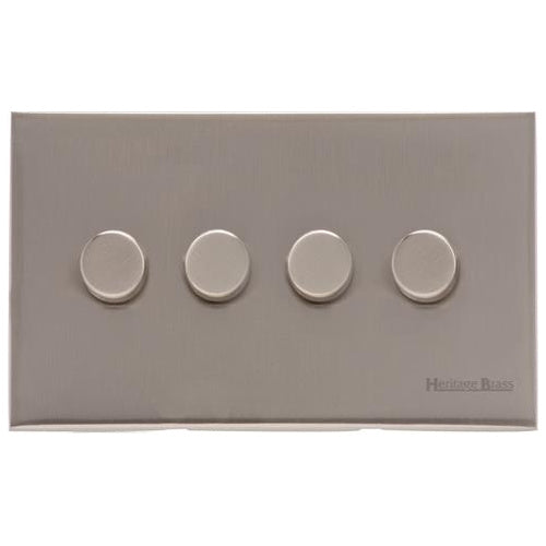 Windsor Range Satin Nickel Switches & Sockets, WN5 - 4G Multi Location Primary Dimmer by Heritage Brass By M-Marcus
