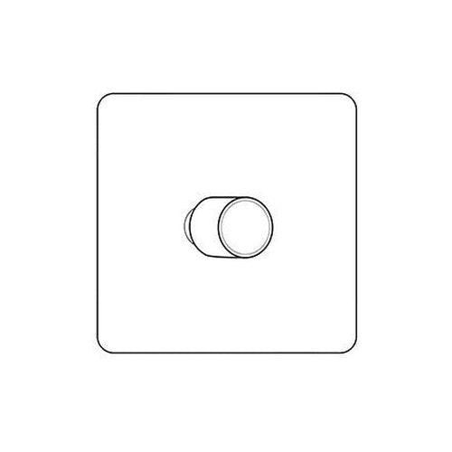 Primed White Flat Plate PW-1 Gang Dimmer (250 watts) by Heritage Brass By M-Marcus
