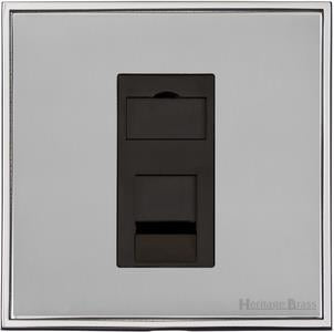 Executive Range Polished Chrome, EX22 - 1 Gang CAT6