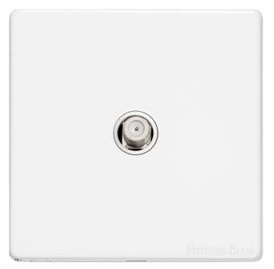 Vintage Range Gloss White, XGL - 1 Gang Satellite Socket