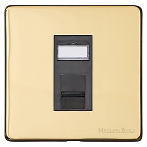 Studio Range Polished Brass, Y01 - 1 Gang CAT6
