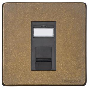 Vintage Range Rustic Brass, XRB - 1 Gang CAT6