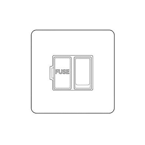 Heritage Brass Stylist Bronze Flat Plate - Square Edge - Switched Spur (13 Amp) - Type QL9 by Heritage Brass By M-Marcus