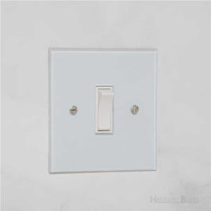 Clarity Perspex Range Clear Perspex (Project Finish) 1 Gang 2-Way Rocker Switch