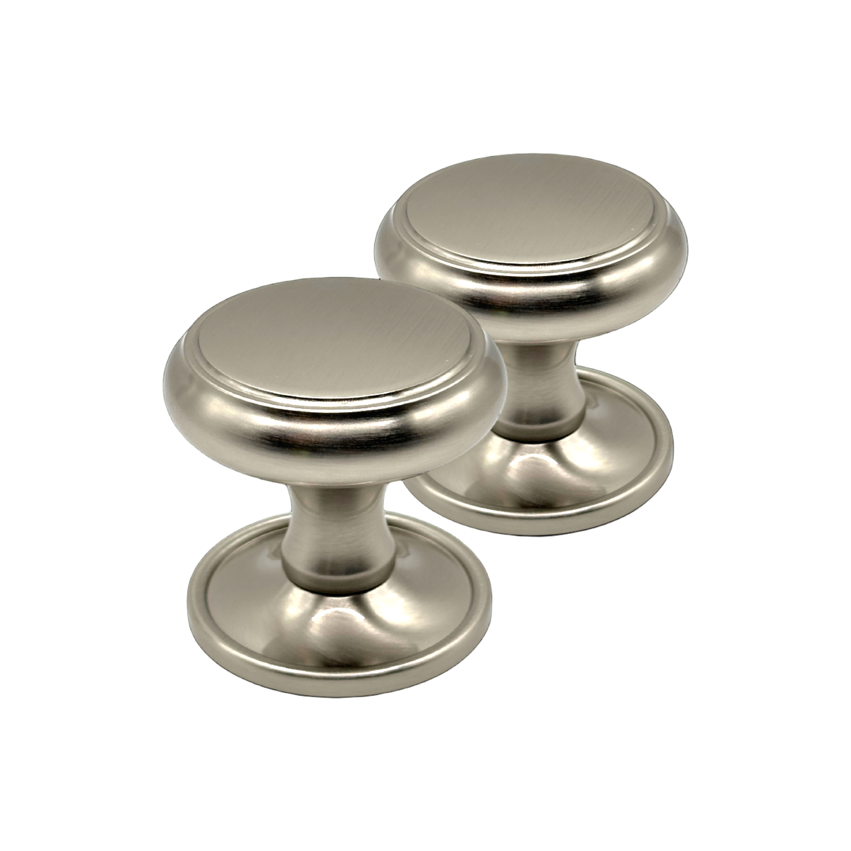 Beau Hardware Mortice Door Knobs - Satin Nickel by Beau- Hardware