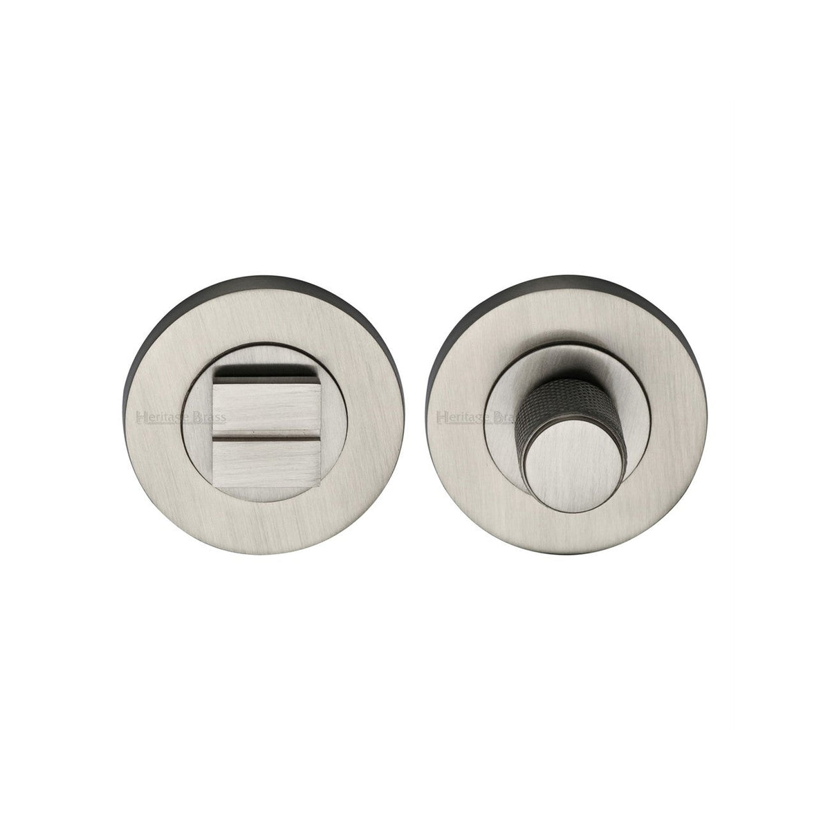 Round Knurled Bathroom Turn & Release by M Marcus - Heritage Brass