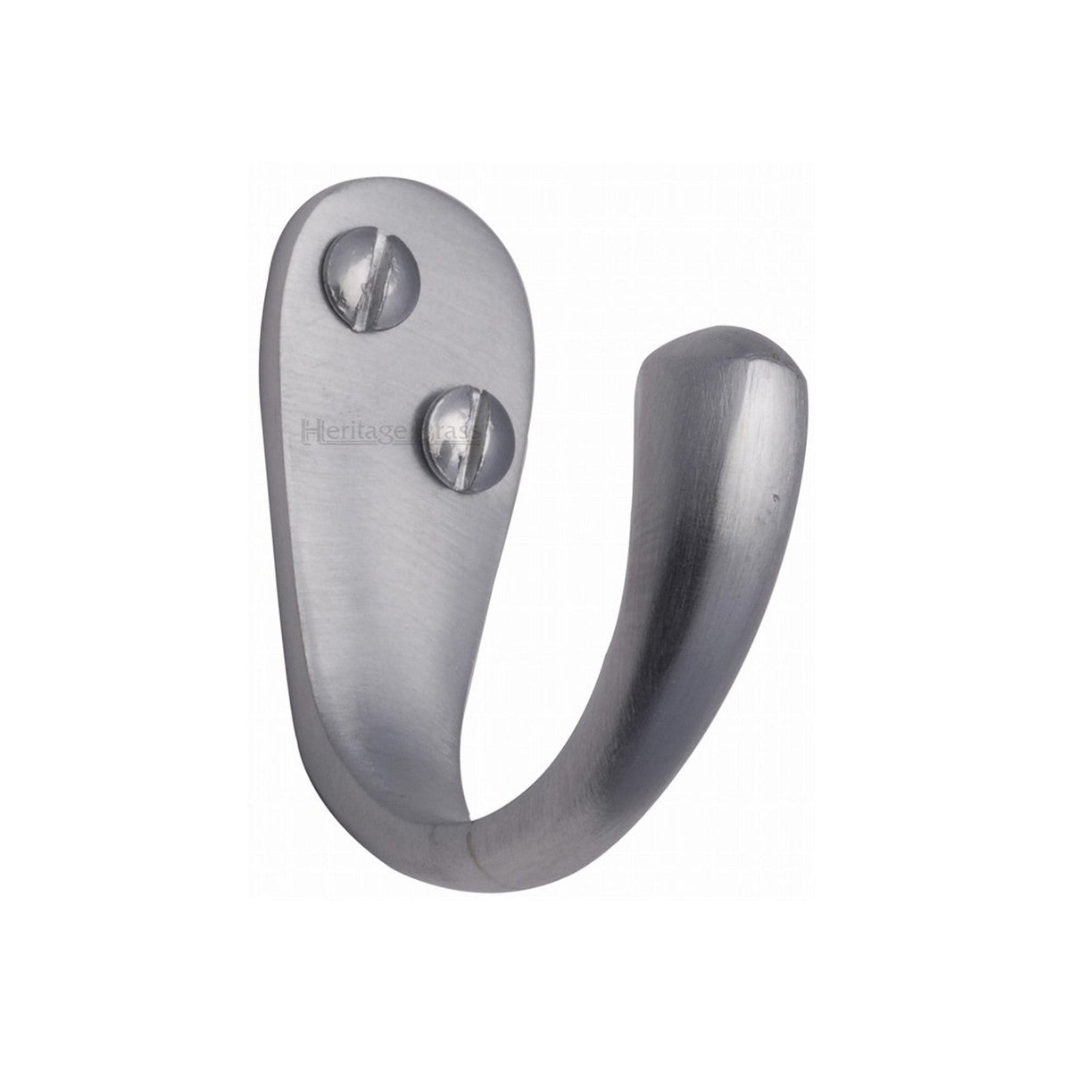 Curved Single Robe Hook by M Marcus - Heritage Brass