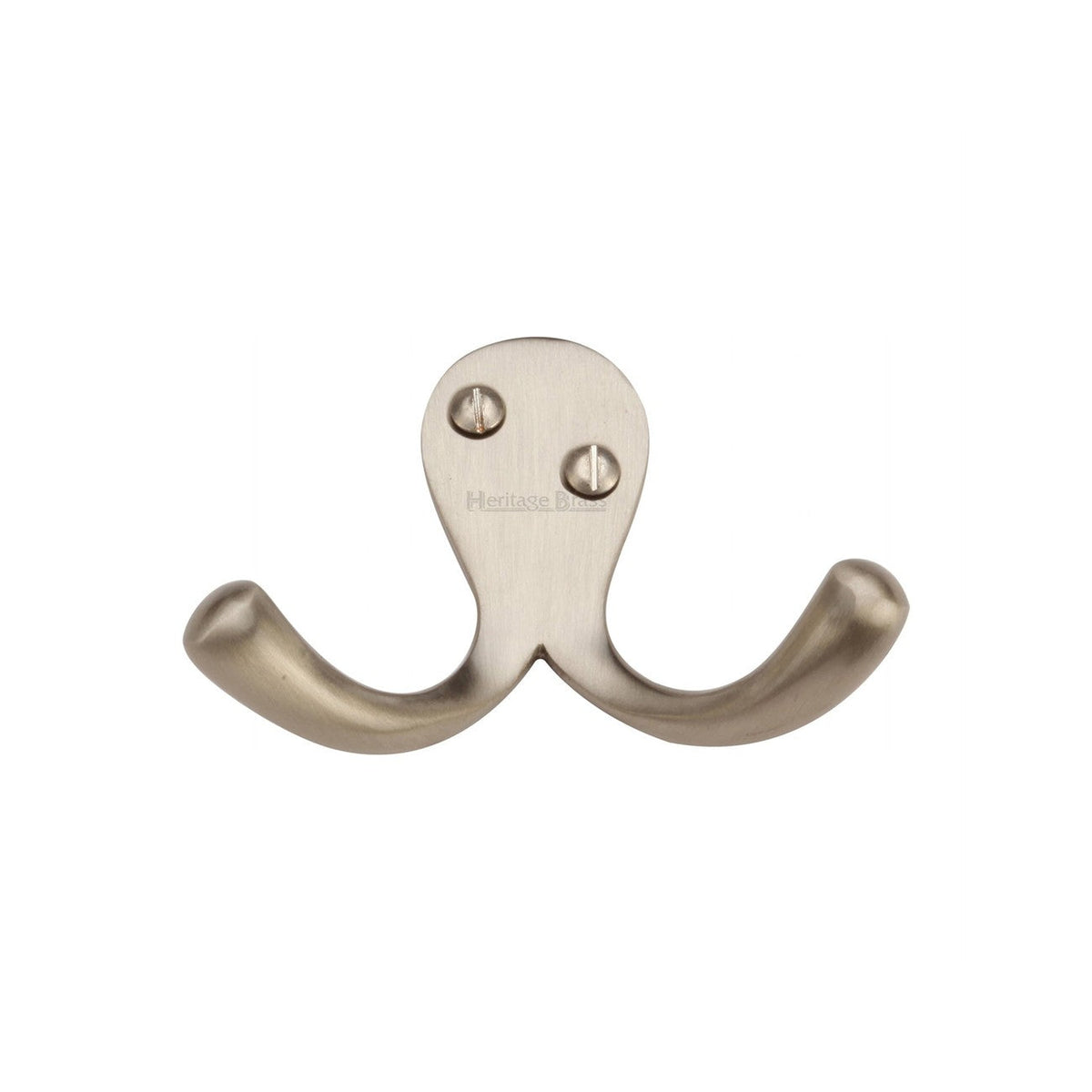 Double Coat Hook - V1060 by M Marcus - Heritage Brass