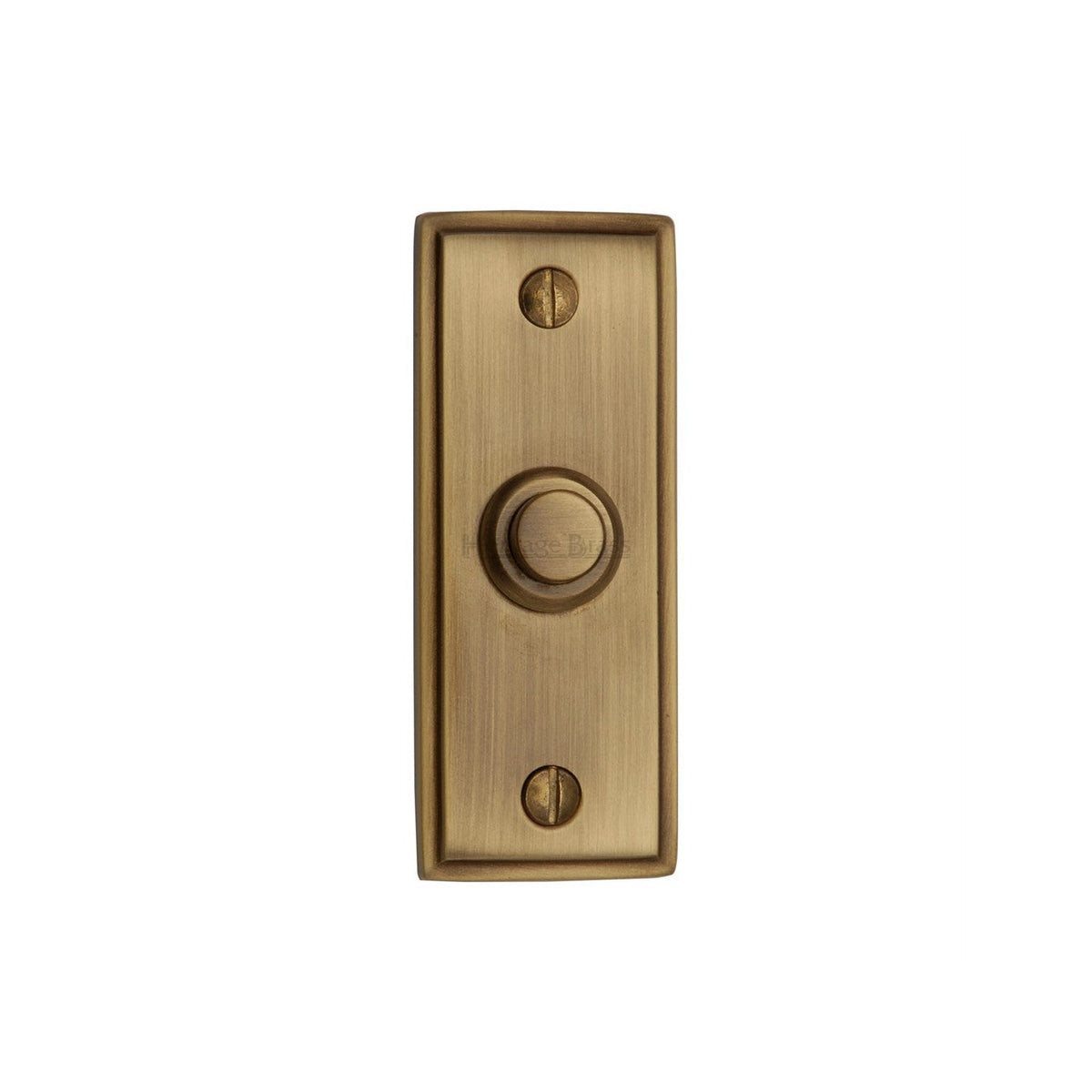 Oblong Bell Push by M Marcus - Heritage Brass