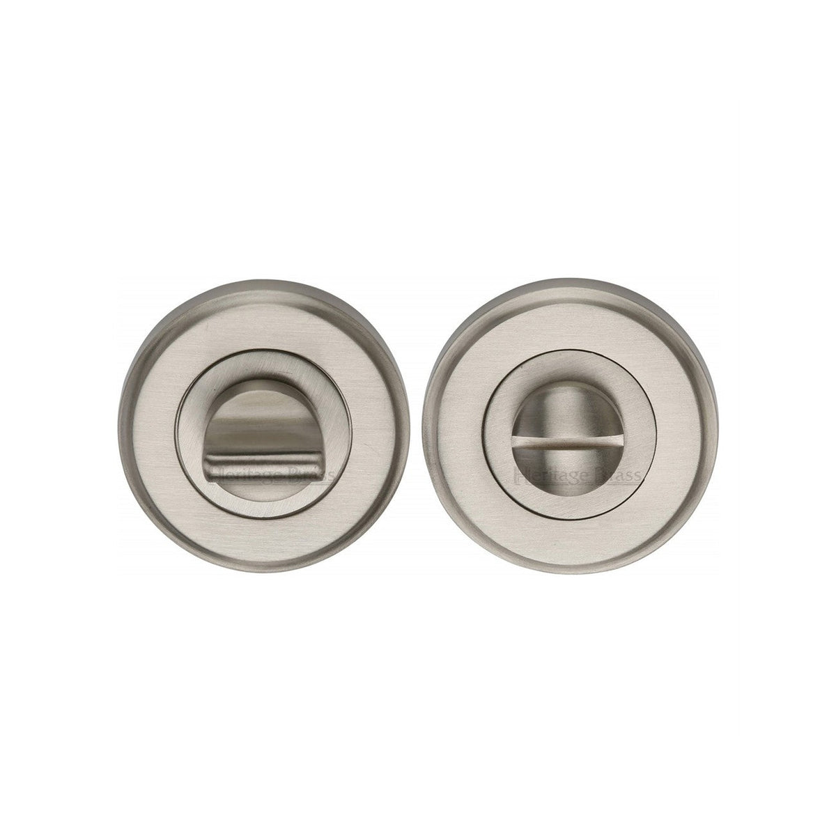 Round Bathroom Turn & Release - V4045 by M Marcus - Heritage Brass