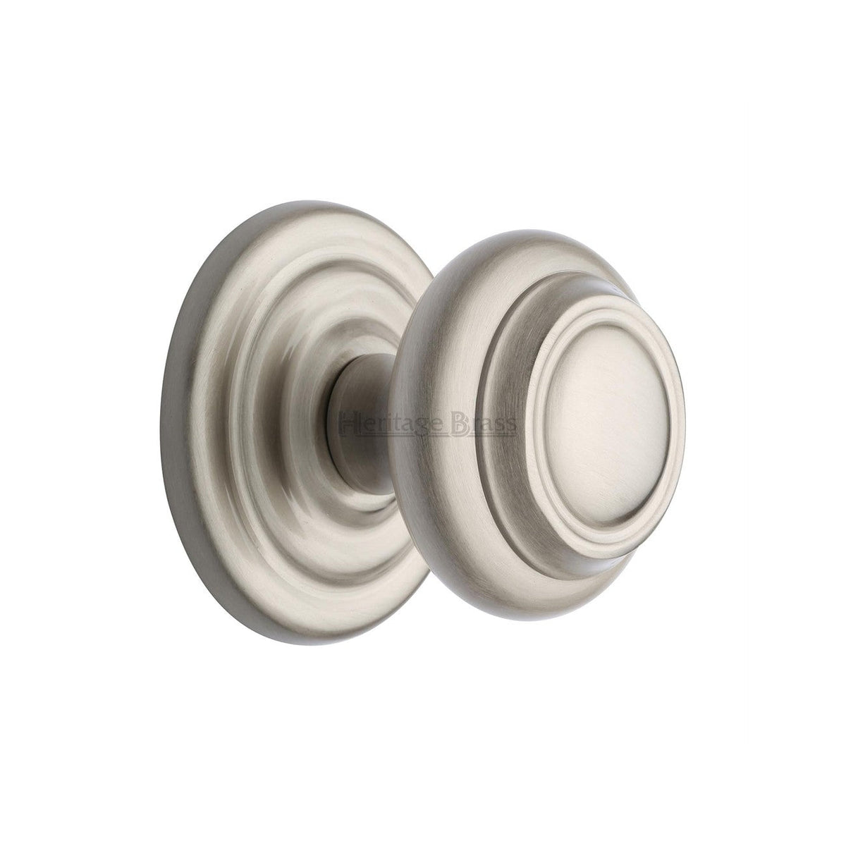 Stepped Round Centre Door Knob by M Marcus - Heritage Brass
