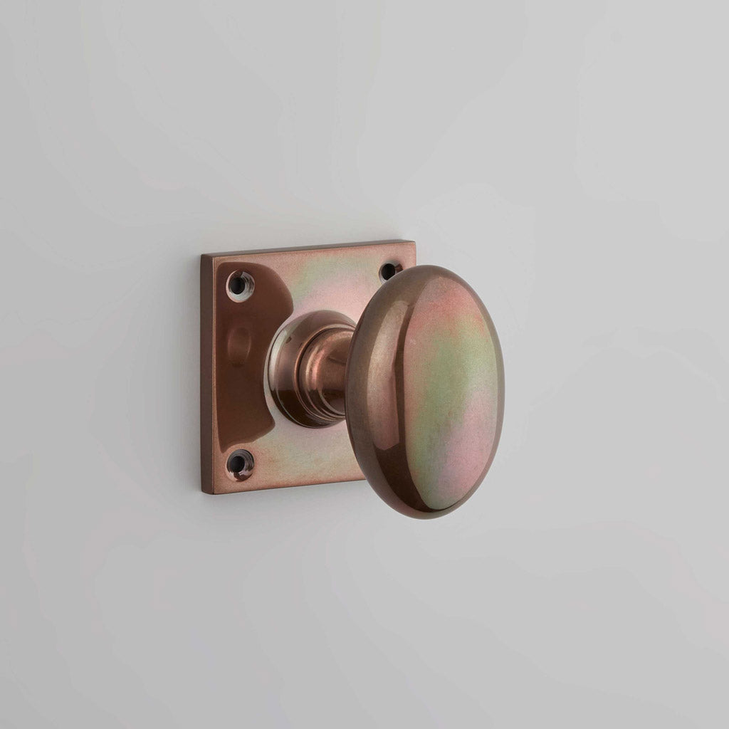 Oval Knob On Square Rose