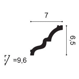 C325f Border - Flexible - Flexible L200xH6.5xW7 (cm) ~ €/ Per Mtr